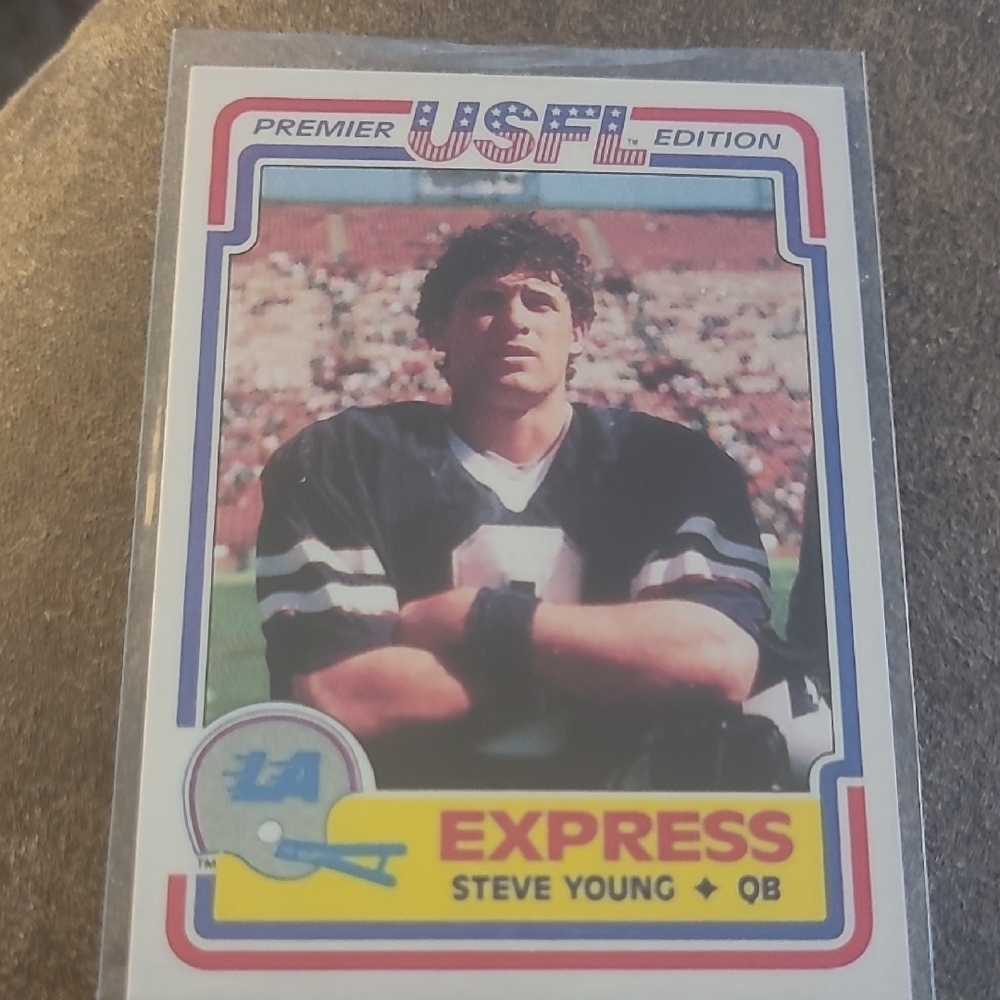 USFL Premier Edition Steve Young Card Reprint
